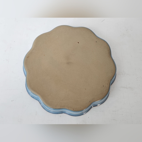 Denby Colonial Blue 8" Fluted Flan/Pie Dish - Picture 3 of 3